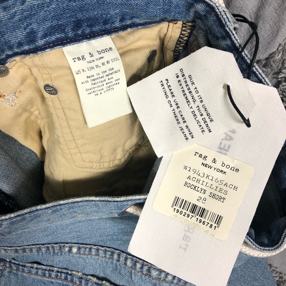 Rag & bone NEW YORK rocklyn short waist 28 - Picture 7 of 11